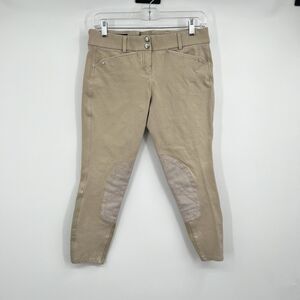 Womens ARIAT Triumph Equestrian Pants 26 Tan Beige Riding Breeches Stretch